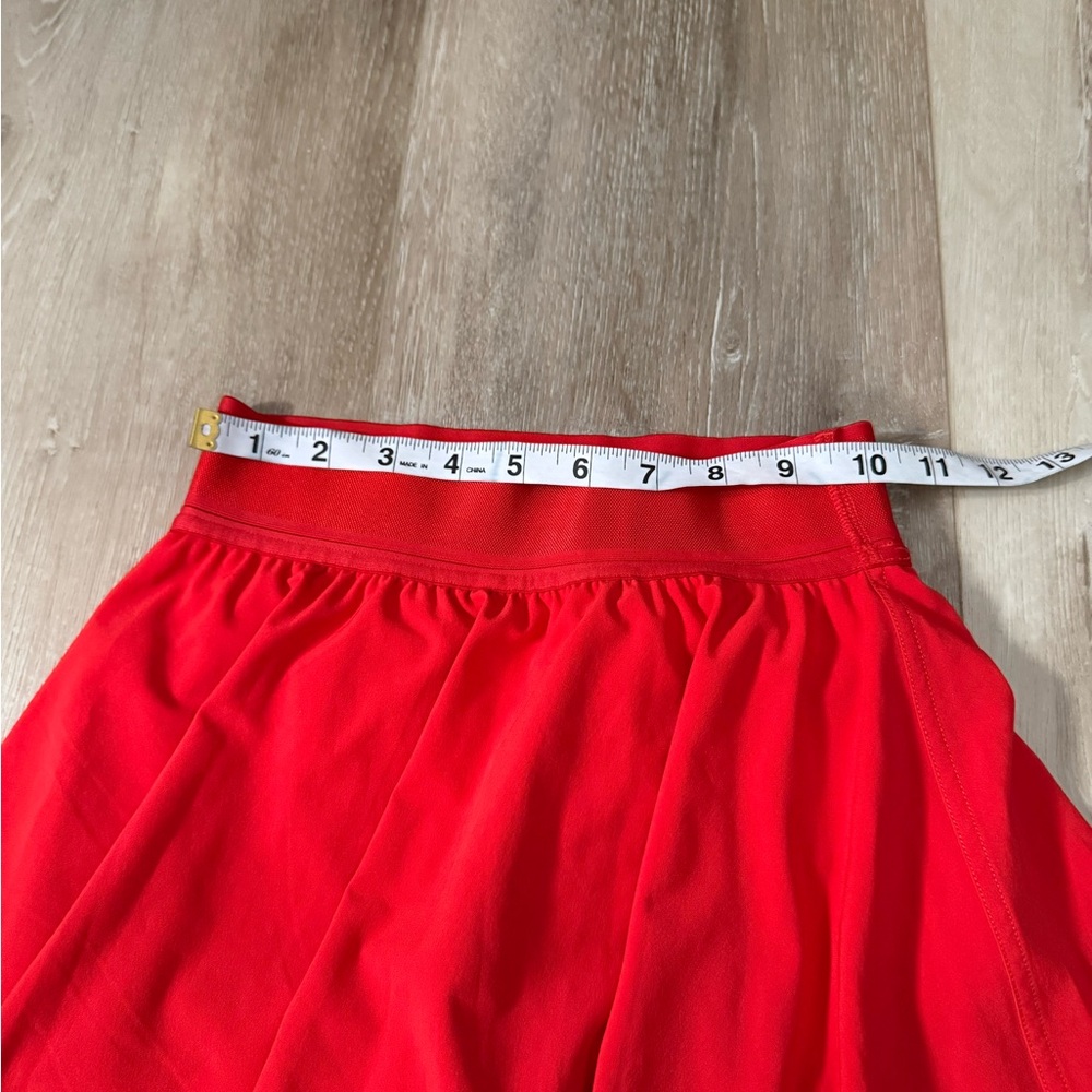 Lululemon court rival high waisted tennis skirt built in shorts red size 0 - Picture 6 of 7